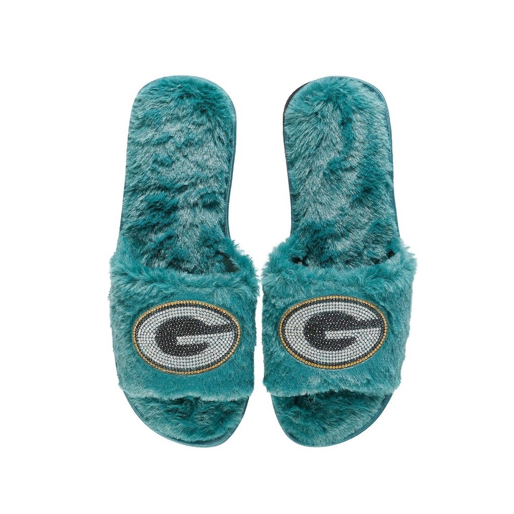 Green Bay Packers Fuzzy Slippers